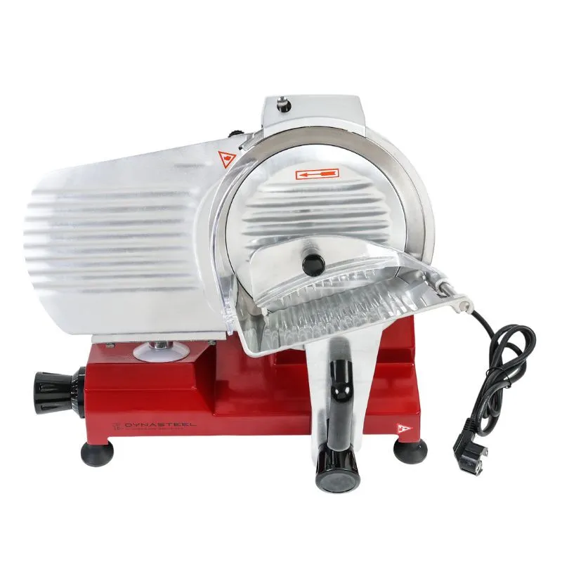 Professioneller Schwerkraft-Schinkenschneider Ø 220 mm 120 W, Aluminiumgehäuse, Riemenantrieb
