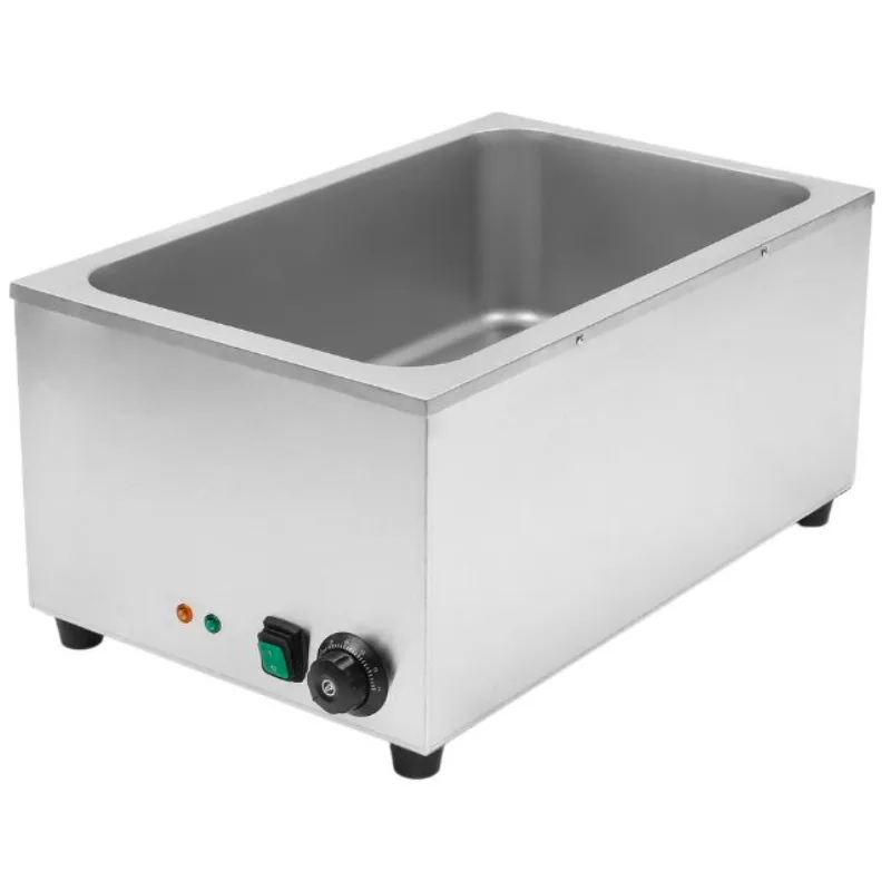 Professionelles Bain-Marie GN 1/1 20 L 1200 W Edelstahl, Thermostat 25-85 °C, Warmhalten CHR