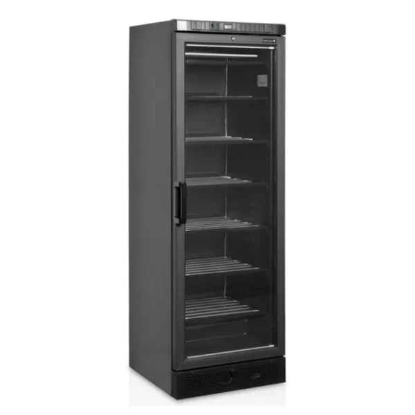 Statische Gefriertruhe mit Glastür - Schwarz - 270 L