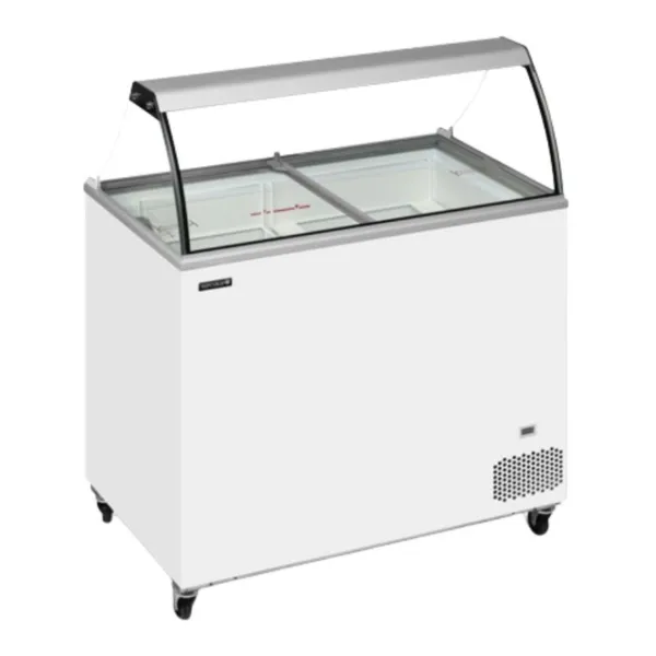 Gefriertruhe mit gebogenem Glas - 255 L