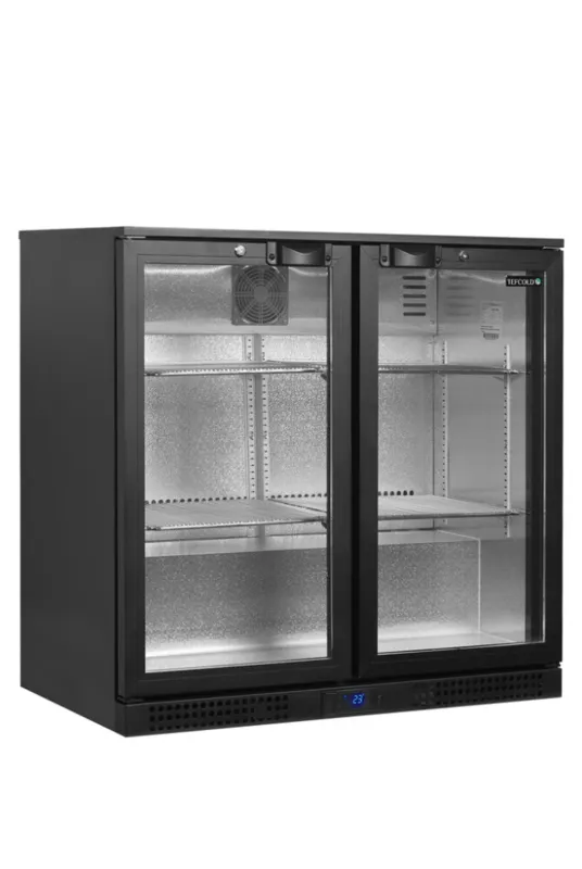 Rückkühlschrank mit 2 Glastüren - 182 L