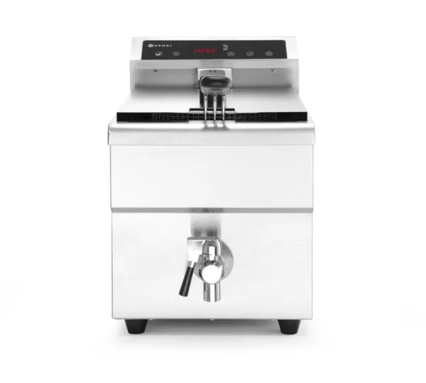 Fritteuse mit Induktion und Ablasshahn - 8 L