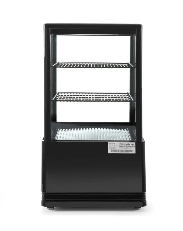 Kühlschrank mit weißer Glasfront und 4 Glaswänden - 58 L