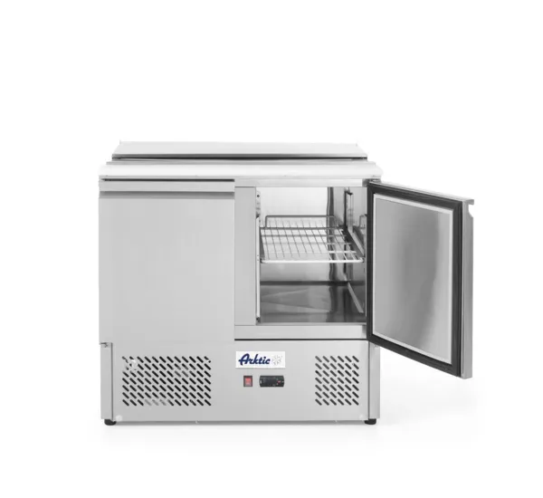 Saladette mit 2 Türen - 300 L - 2 Behälter GN 1/1 und 3 Behälter GN 1/6