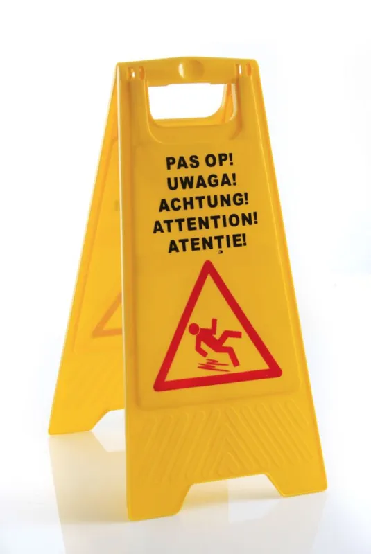 Rutschgefahr-Schild