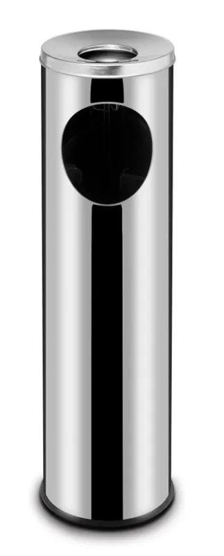 Mülleimer mit Aschenbecher - 200 mm Durchmesser
