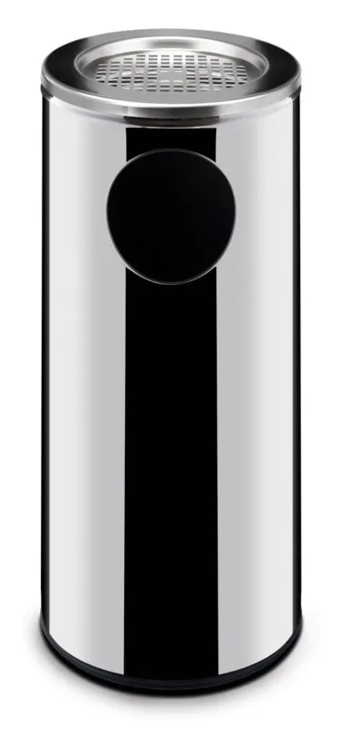 Mülleimer mit Aschenbecher - 240 mm Durchmesser