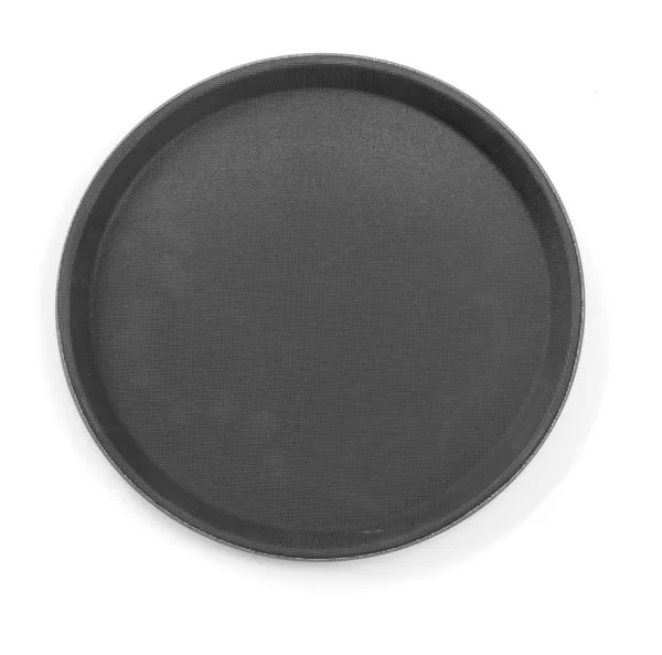 Runder Polypropylen-Teller - Schwarz - Durchmesser 360 mm