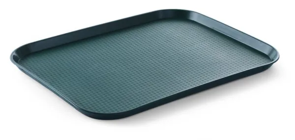 Rechteckiges Tablett Fast Food - Großes Modell 450 x 350 mm - Grün