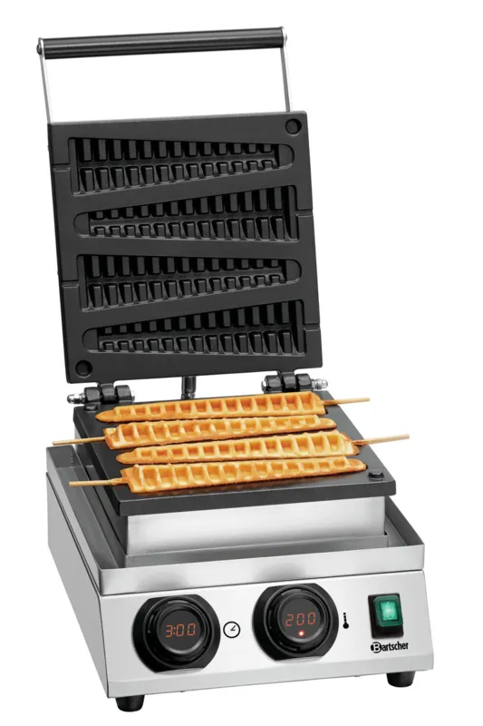 Professionelles Waffeleisen Lolly - 4 Waffeln in Ähren