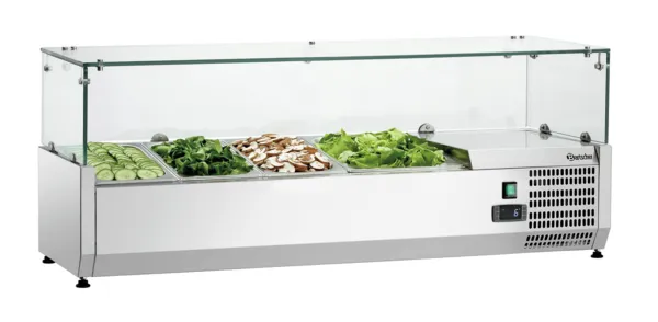 Saladette zum Aufstellen - 3 x GN 1/3 + 1 x GN 1/2