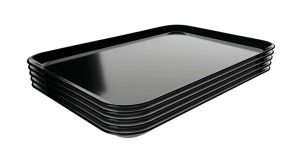 Schwarze Melamin-Präsentationsplatte - L 240 x B 350 x H 17 mm - Satz von 5