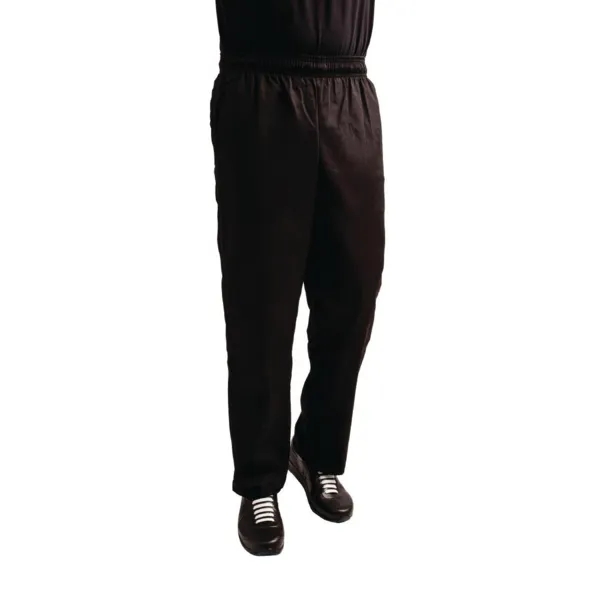 Küchenhose Easyfit Schwarz mit Teflon-Beschichtung - Größe XXL