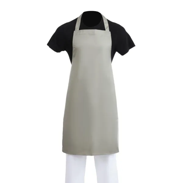 Schürze Latz Olive aus Polybaumwolle - 711 x 965 mm