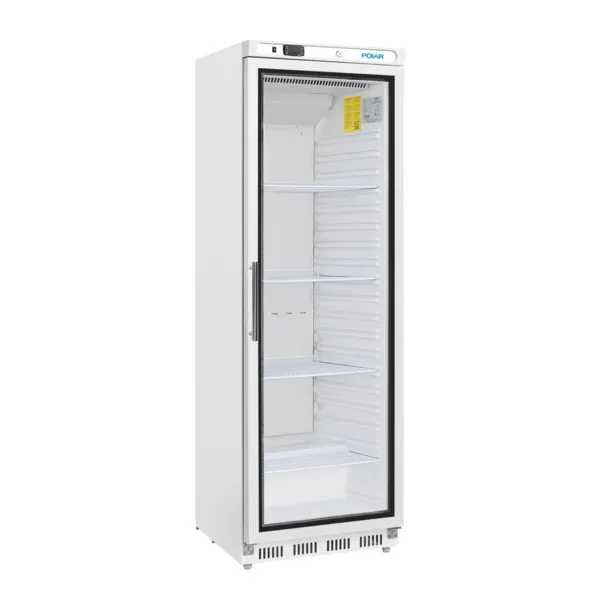 Kühlschrank mit weißer Frontscheibe 400 L