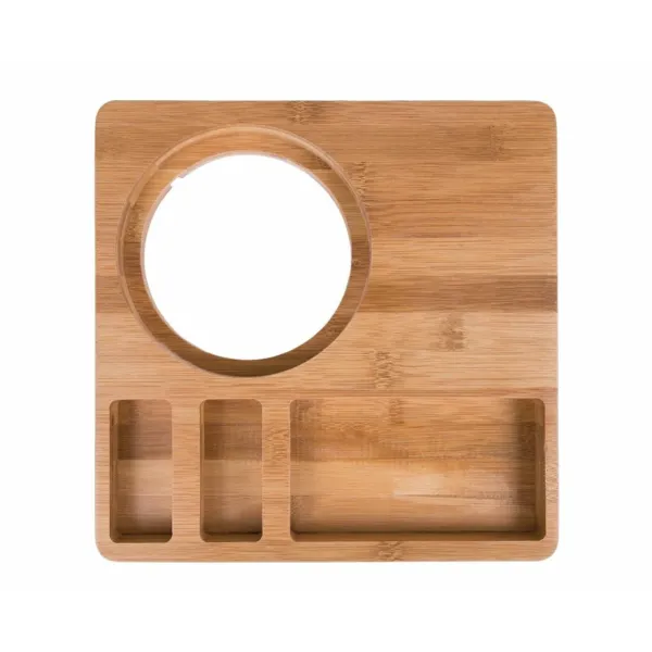 Höflichkeits-Tablett Hotelzimmer aus Bambus - 260 x 260 mm