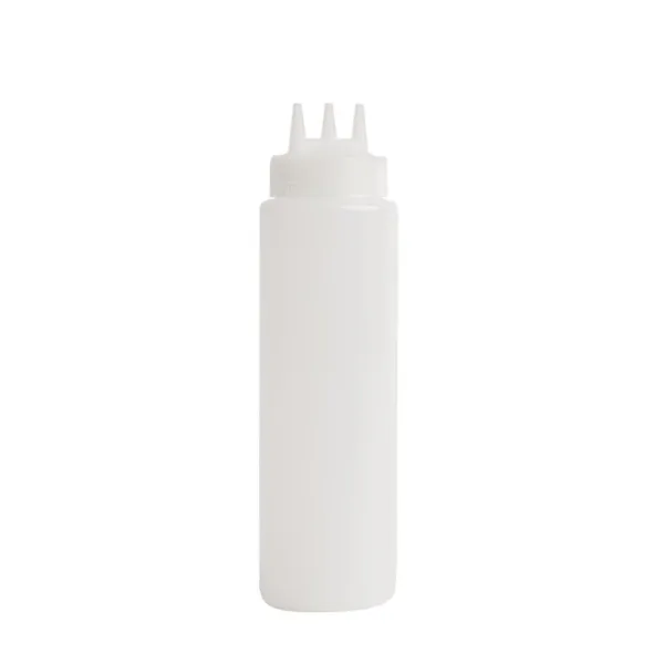 Durchsichtige flexible Flasche mit 3 Aufsätzen - 681 ml