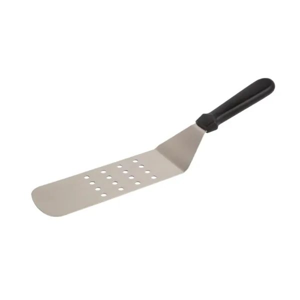 Gebogener gelochter Edelstahl-Spatel - 25,5 cm