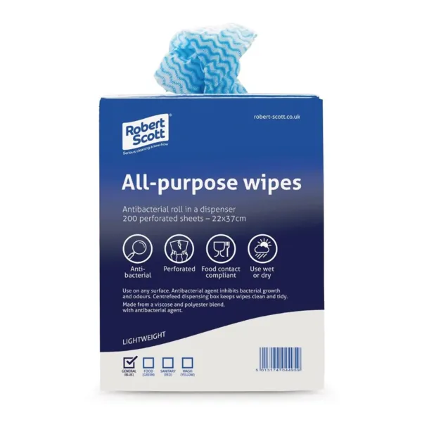 Allzweck-Antibakterielle blaue Lappen - 200 Lappen