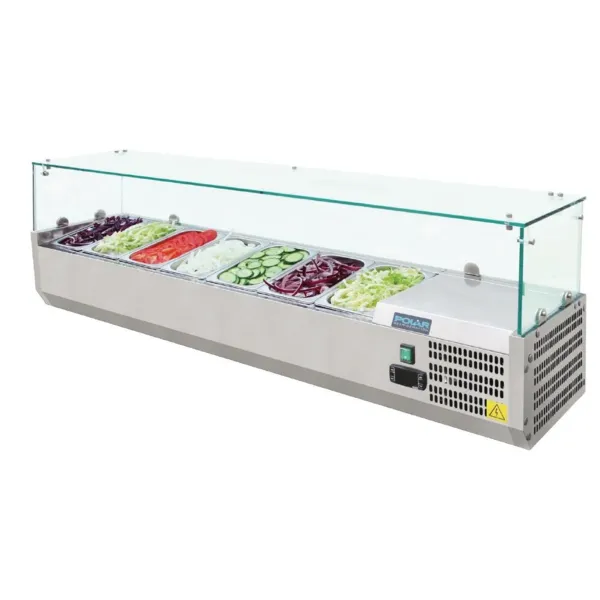 Kühlvitrine für Zutaten Serie G - 7 x GN 1/4
