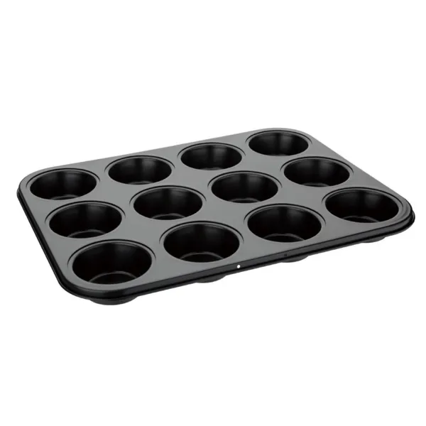 Antihaftbeschichtete Platte mit 12 Muffinformen
