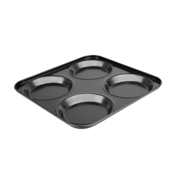 Antihaftbeschichtete Platte mit 4 runden Formen - L 235 x B 235mm