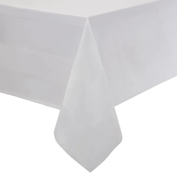 Weiße Tischdecke aus Satinband 1600 x 1600 mm