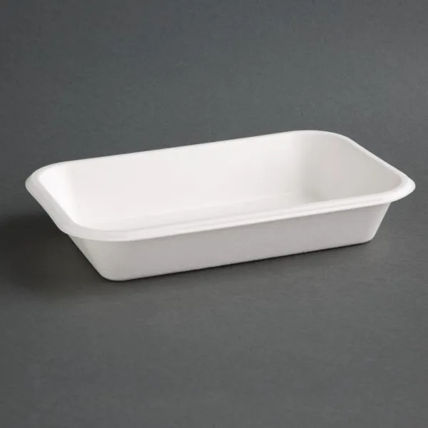 Kompostierbare Schalen aus Bagasse 680 ml - Packung mit 50 Stück