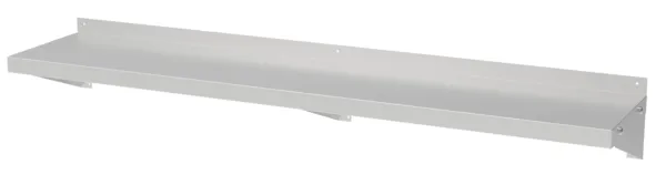 Wandregal aus Edelstahl mit Konsolen - L 600 x T 300 mm