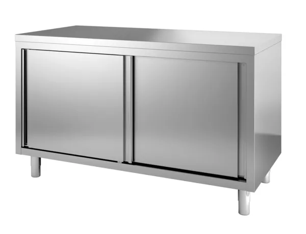Edelstahl-Unterschrank mit 2 Türen - L 1600 x T 600 mm