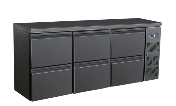 Rückkühlschrank mit 6 Schubladen - 537 L