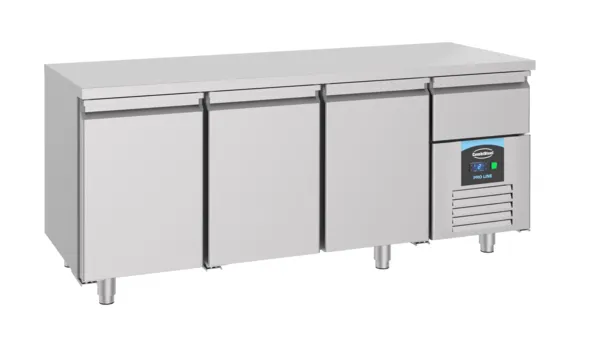 Positive Kühltheke GN 1/1 mit 3 Türen und 1 Schublade - 474 L