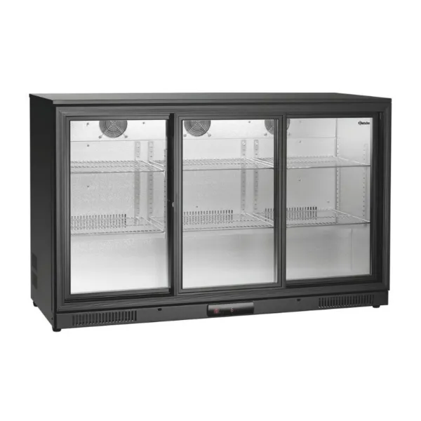 Rückseitiger Kühlschrank mit 3 Glastüren - 270 L