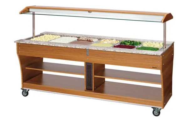 Warmhalte-Buffetwagen - 6 x GN 1/1