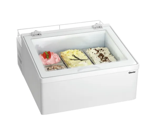 Eisvitrine zum Aufstellen - 3 x 5 L