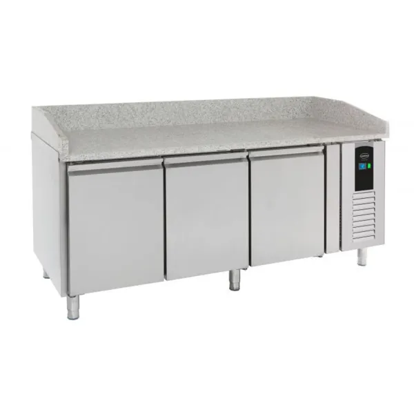 Pizzavorbereitungstisch mit 3 Türen - 410 L