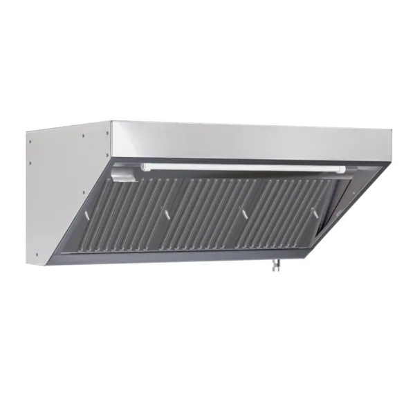 Snack-Dunstabzugshaube Tiefe 900 mit LED und ohne Motor - Länge 1800