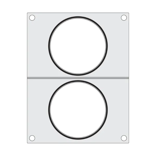 Versiegelungsmatrix für manuelle Versiegelungsmaschine - 2 Fächer