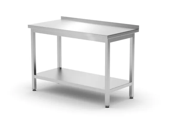 Wandtisch Profi Line mit Regal - L 1200 x T 600 mm