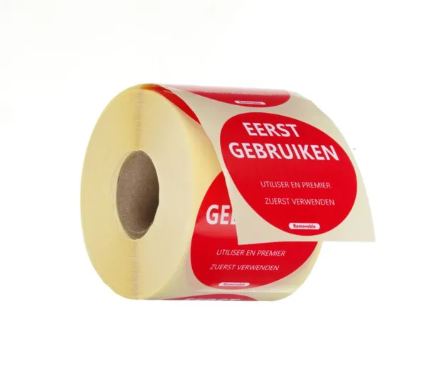 Etiketten "Zuerst verwenden" - Rolle mit 500