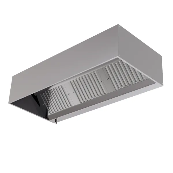 Würfelhaube Tiefe 1100 mit LED und ohne Motor - Länge 4400