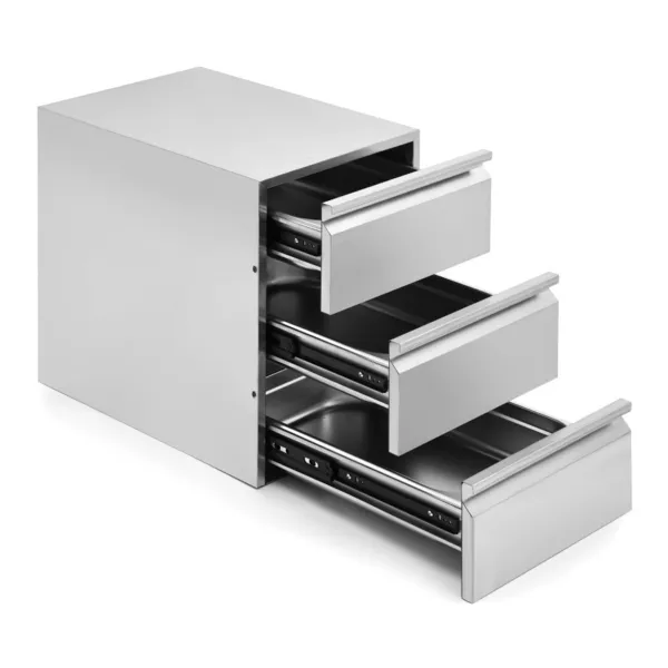 Set mit 3 Schubladen für Möbelspüle Tiefe 600