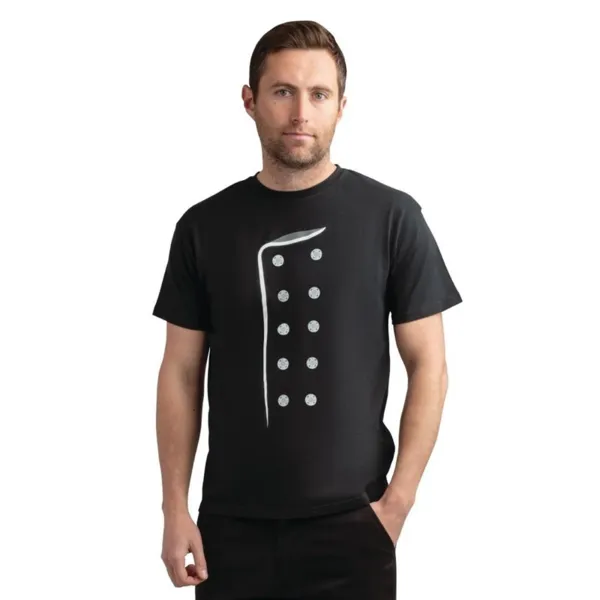 T-Shirt Schwarz Bedruckt - Größe L