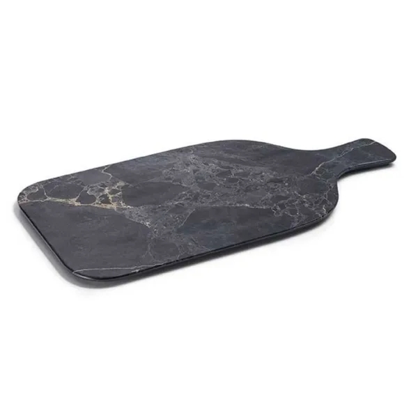 Schneidebrett mit Griff "Stone" aus Melamin - 400 x 195 mm