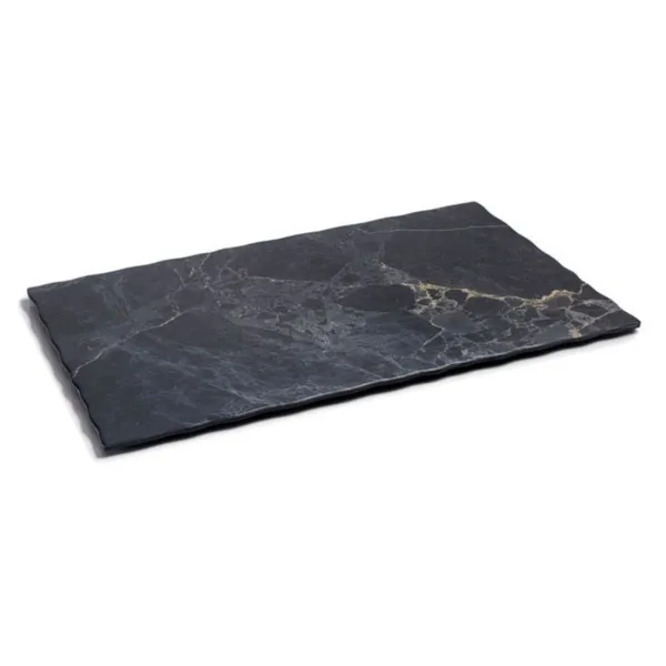 Rechteckiger Teller "Stone" aus Melamin - 430 x 285 mm