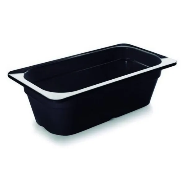 Gastronorm-Behälter GN 1/3 Schwarz Melamin - Tiefe 100 mm - 3,8 L