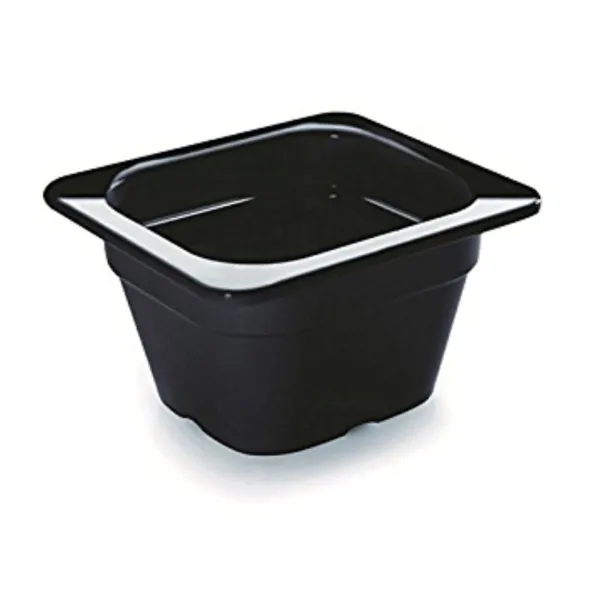 Bac Gastronorm GN 1/6 Schwarz Melamin - Tiefe 65 mm - 1,10 L