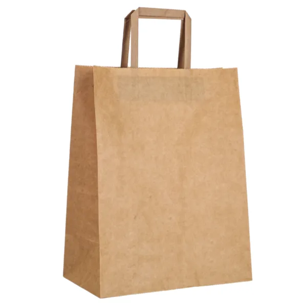 Tragetasche Kraftpapier 26 x 14 x 33 cm - Packung mit 250